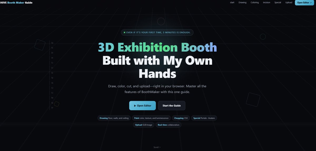 wifierror53's tweet photo. The Booth Maker has launched on HIVE!

We’d love for you to check it out!

📌 Guide Link: https://t.co/mQQnGAUZry

#HIVE_EXPO #COZZZBLACK #VRCEVENT #VRCHAT https://t.co/UWsx4hDzND