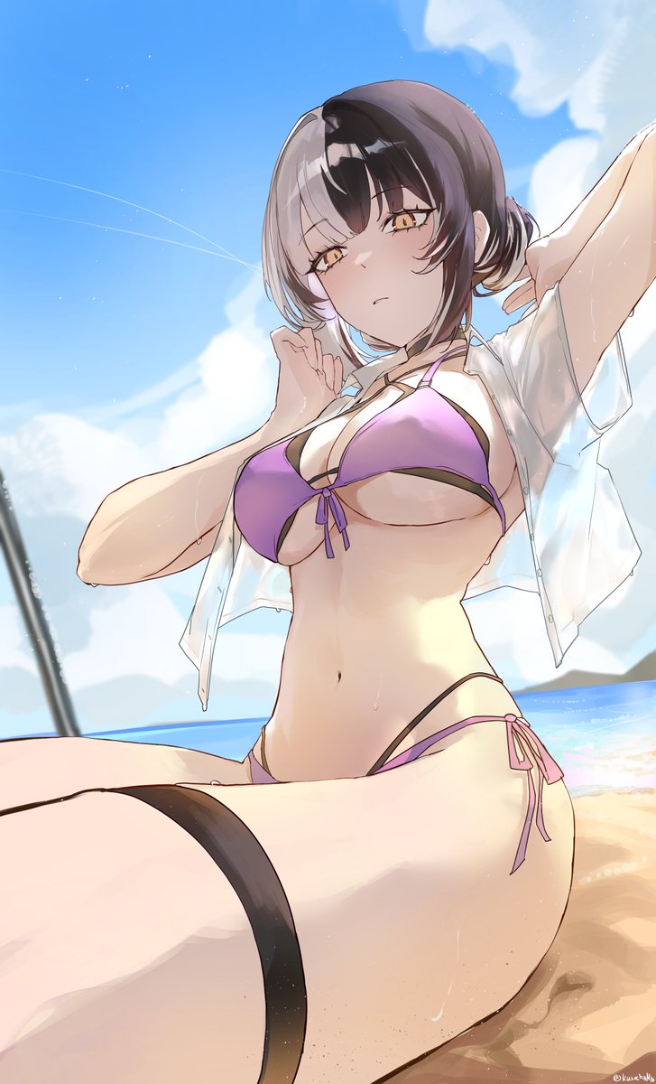 KurochaNai's tweet photo. Summer!
#ShiorinSketch https://t.co/bq0HHOiUIf