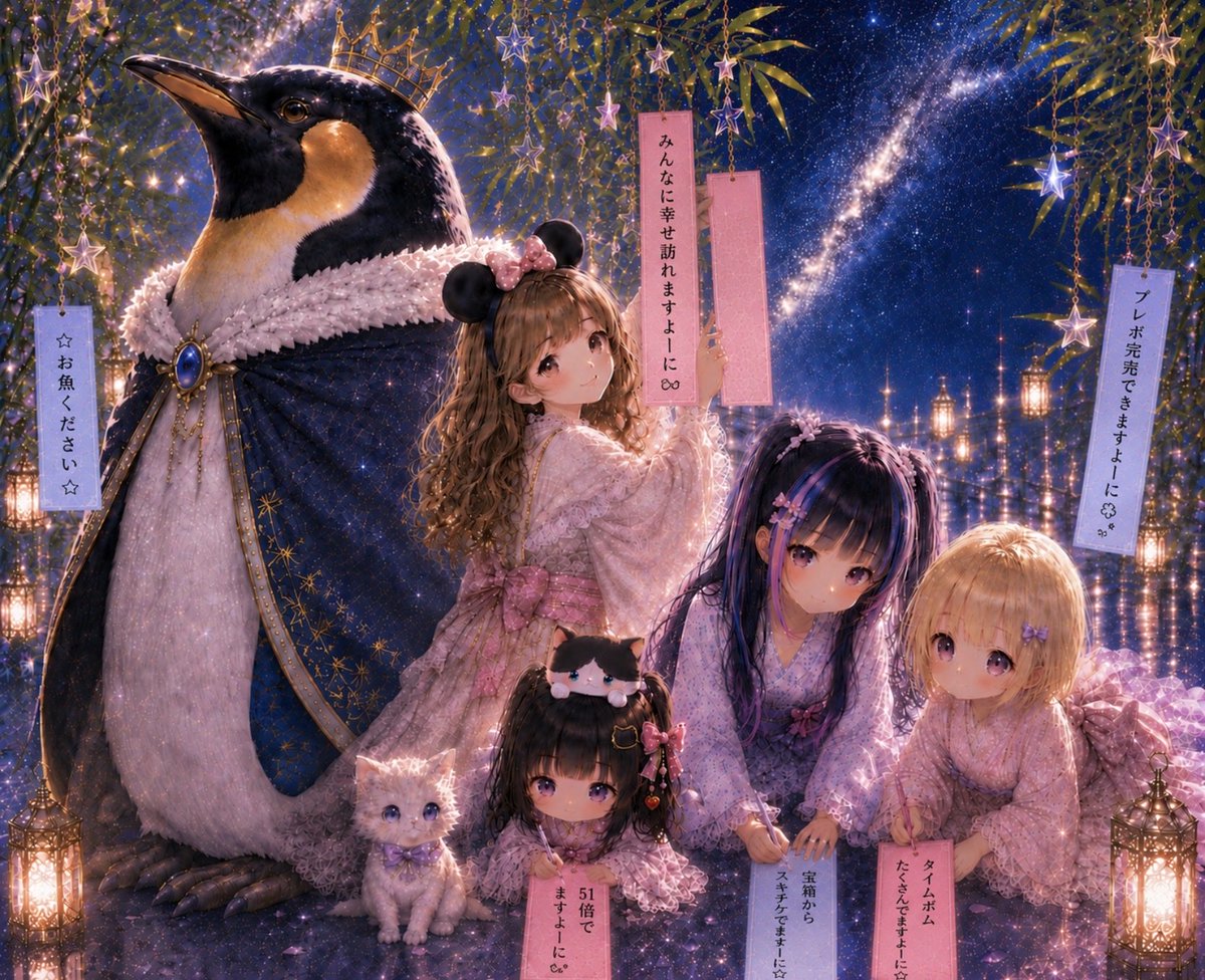 tsumroom's tweet photo. 七夕の願いを込めて🎋✨

みんなの願いが、ひとつでも多く叶いますように🌟⋆꙳

みんなが笑顔あふれる日々を過ごせますように🍀

by あいしゃ🌟⋆꙳ @game_aysha https://t.co/0nt36H0906