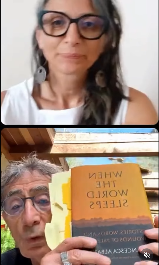 FranceskAlbs's tweet photo. “WHEN THE WORLD SLEEPS” - In conversation with Gabor Mate (who is also chapter 9). 
1/3 https://t.co/qwiH06CCIE
2/3 https://t.co/F1Oapt9TPE
3/3 https://t.co/mOumlyA0OS https://t.co/DHKFoOG1dj