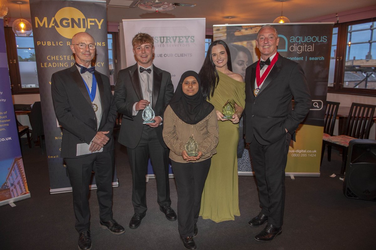 UptonVoice's tweet photo. Congratulations to Oliver and Shareen who won Vision Awards at the Chester Business Club's Young Person's Business Awards.
The CBC aims to find, recognise, nurture and champion the city’s brightest young business brains and celebrate emerging entrepreneurs. https://t.co/iWDluQp8Xn