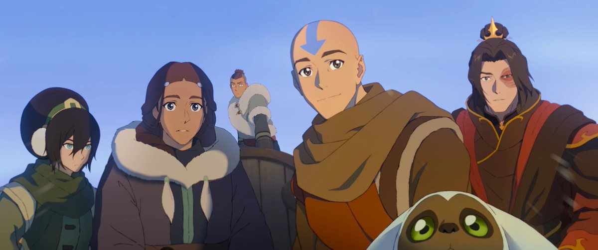 ToonHive's tweet photo. First official look at Team Avatar in ‘Avatar Aang: The Last Airbender.’

Out July 25th on Paramount+. https://t.co/eZHR2e8aZY