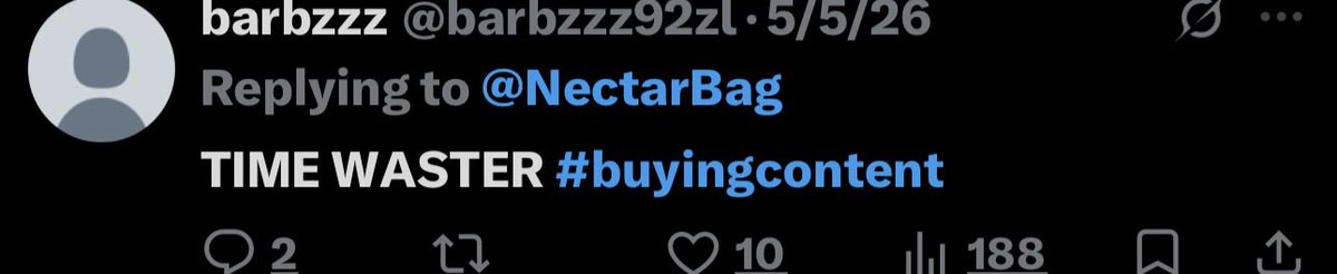 brattyarchivez's tweet photo. time waster and has stolen content #buyingcontent @NectarBag https://t.co/dUmZ0B5khV