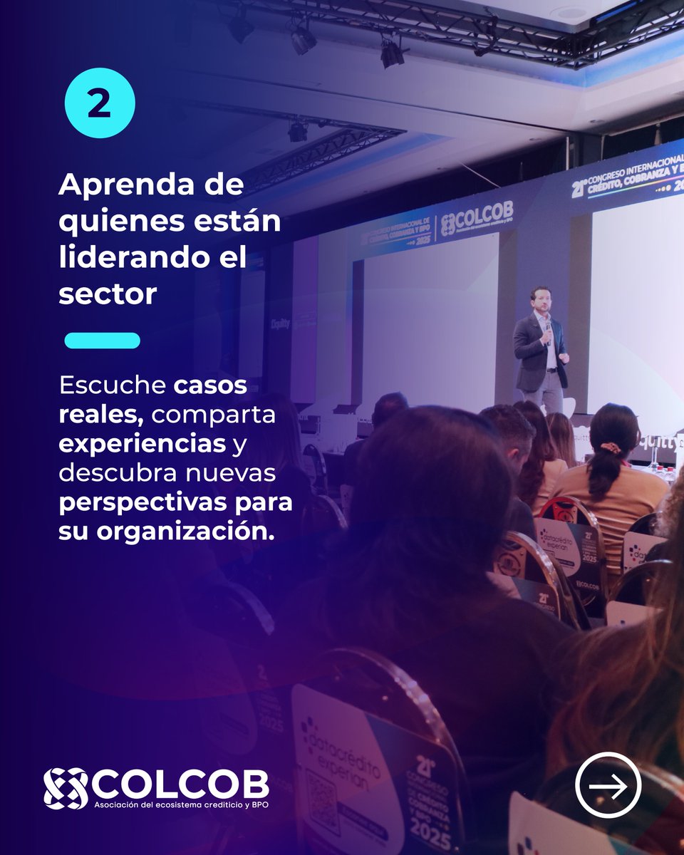 Colcob_Colombia's tweet photo. #CongresoCOLCOB | Anticípese a los cambios de la industria, conozca casos reales, amplíe su red de contactos y regrese con ideas y herramientas para su organización.

🚨 20% de descuento hasta el 31 de julio.

🎟️ https://t.co/MYdcK7ioYo https://t.co/d7c2ecJMHP