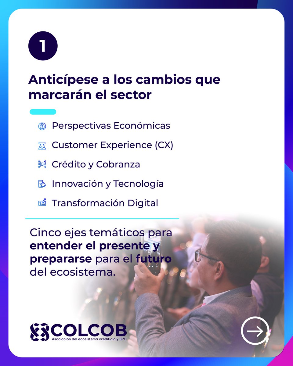Colcob_Colombia's tweet photo. #CongresoCOLCOB | Anticípese a los cambios de la industria, conozca casos reales, amplíe su red de contactos y regrese con ideas y herramientas para su organización.

🚨 20% de descuento hasta el 31 de julio.

🎟️ https://t.co/MYdcK7ioYo https://t.co/d7c2ecJMHP