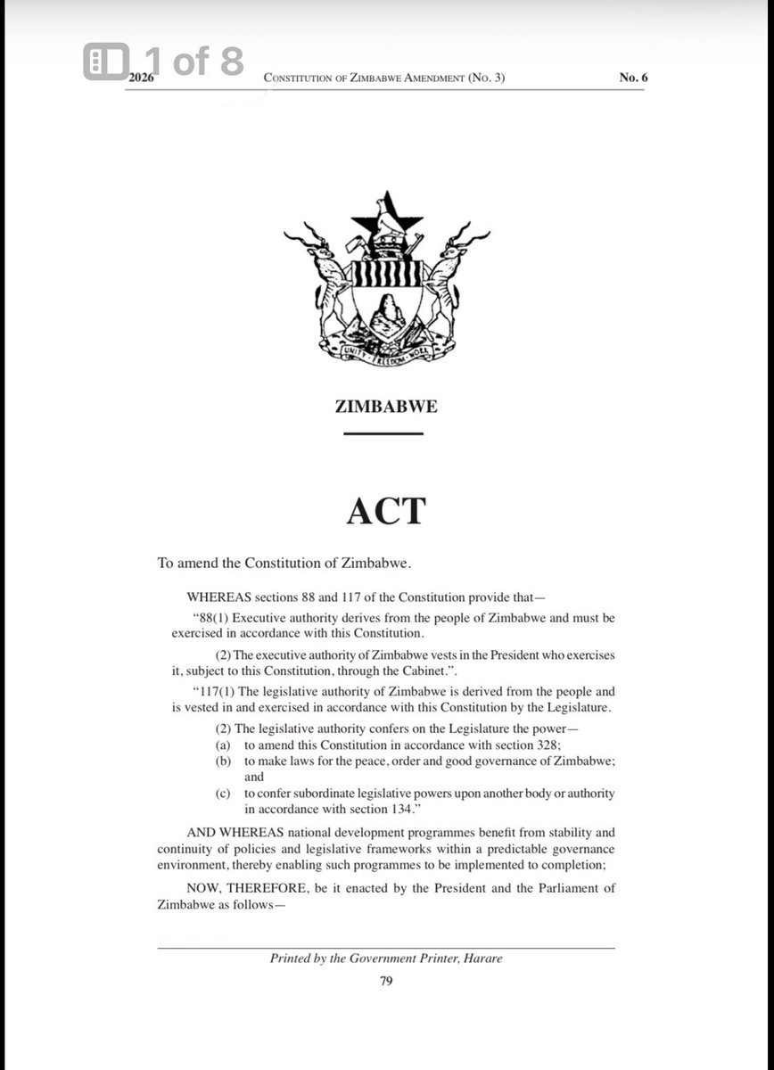 bbmhlanga's tweet photo. President @edmnangagwa has set into motion a new deal to give himself a new 7 year term of office without even going to elections. He signed himself a new contract with himself. Cry beloved Zimbabwe. https://t.co/IP5byM9x65