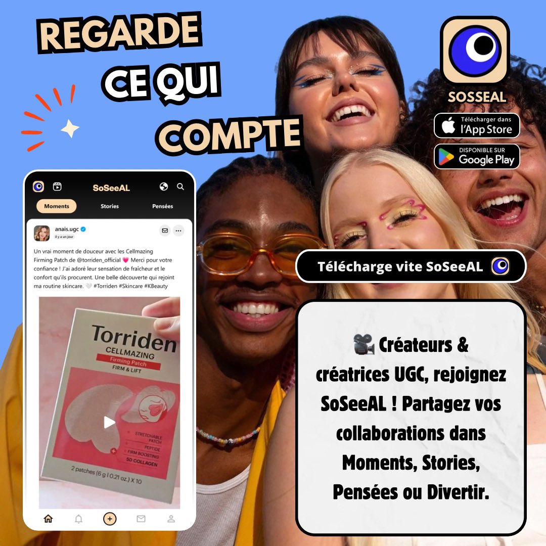 app_soseeal's tweet photo. 🎥 Les créateurs et créatrices UGC ont toute leur place sur SoSeeAL ! Partagez vos collaborations en photos, vidéos, stories, pensées ou vidéos verticales, développez votre communauté et faites découvrir votre travail. Commente ton pseudo 👇 #SoSeeAL #UGC #CréateurDeContenu https://t.co/vtD8GADLYM