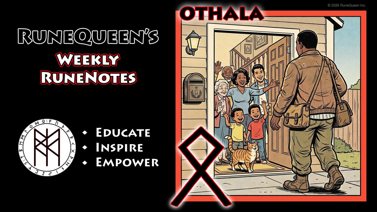 runequeen_rqefi's tweet photo. All Hail! #RuneQueen’s Weekly #RuneNotes has just been released. Check it out:https://t.co/9xWQbzyMAb Enjoy! #rqefi #rqspc #runes #norsemythology #othala #futhark #odin #home #inheritance #dna #family #roots #tribe #community #protection #enclosure #midgard #ancestors #hearth https://t.co/miwxSku1vW