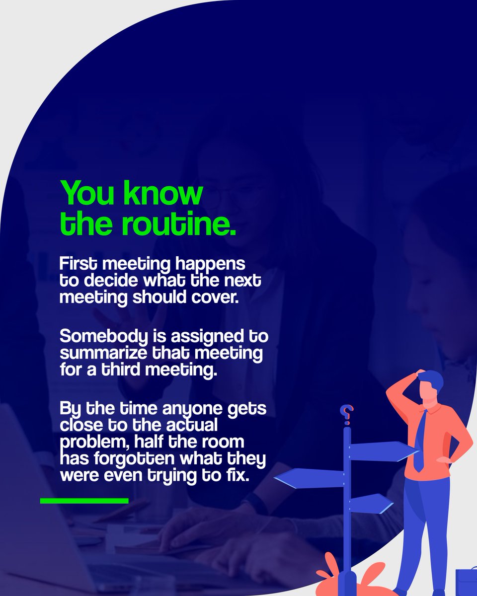Afripointconsul's tweet photo. If your organization has ever had a meeting about a meeting, this one is for you.

Reach out to us. Let's build you something solid https://t.co/xP5nPuSM6d