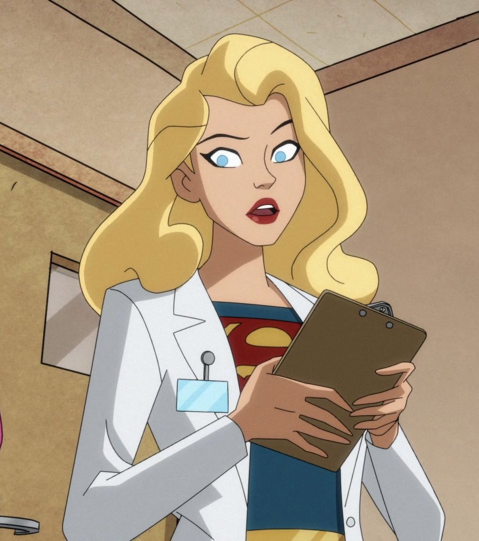 kendramerced's tweet photo. supergirl in the harley quinn show <3 https://t.co/FNDCMMmoNx
