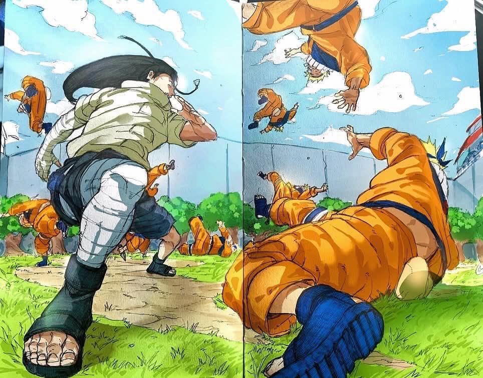 Yely_92I's tweet photo. NEJI VS NARUTO DOUBLE DIVISION PEAK https://t.co/jLFgjtSJsa