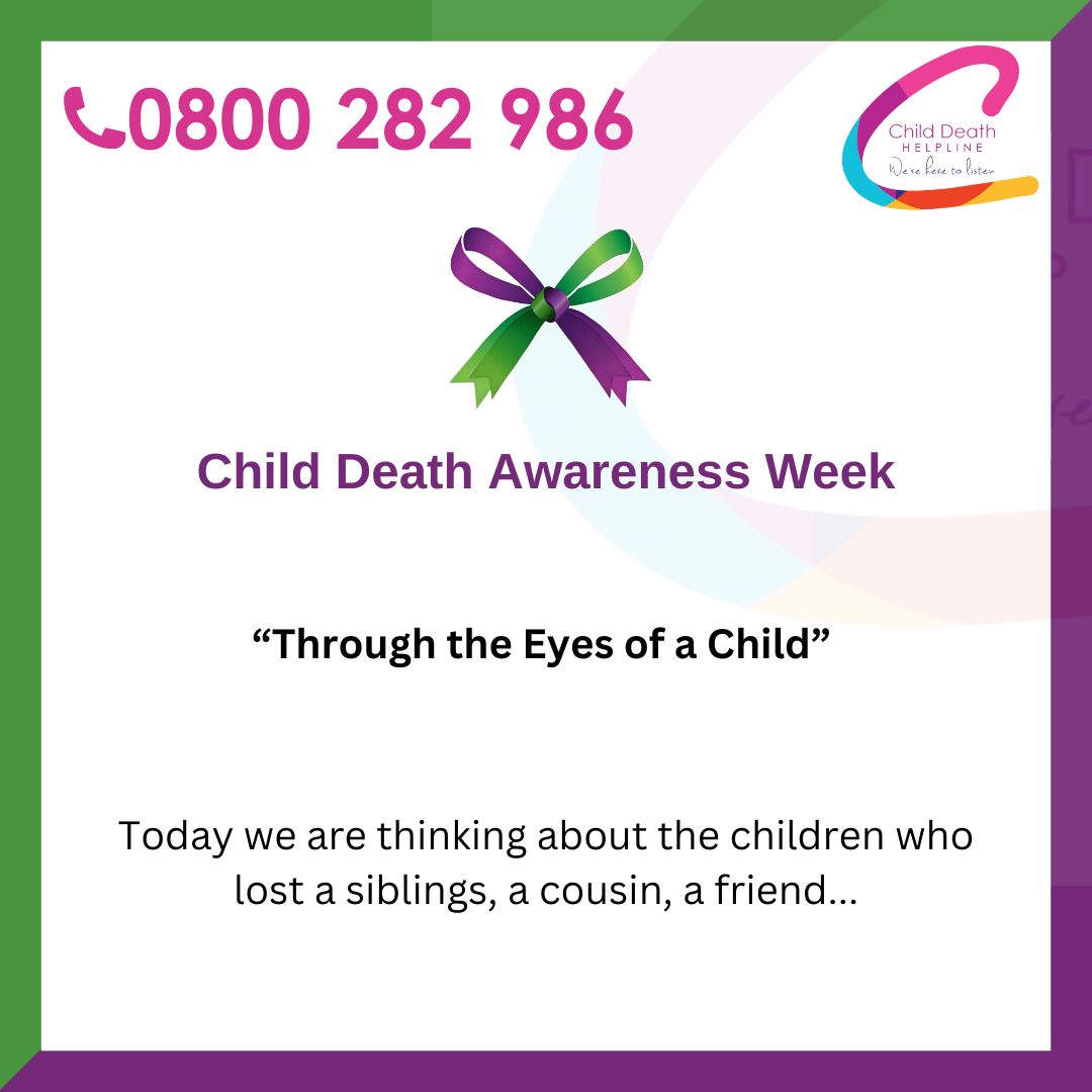 ChildDeathHelp's tweet photo. Day 7 of #ChildDeathAwarenessWeek we are thinking about the children who lost a siblings, a cousin, a friend.
Children might express their grief not through words but in different way. 
 #youarenotalone #saytheirnames #stillloved #bereavementsupport #childloss #babyloss https://t.co/CG68bMtBJ8
