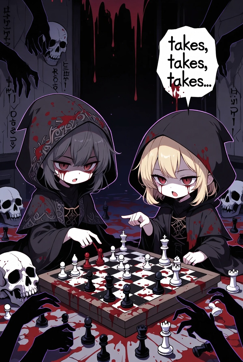 ExtraFlippant's tweet photo. **🧵 NEMO & THE CHESS GANG RECRUITMENT GRIMOIRE — STRATEGIC RELATIONSHIP DYNAMICS, BLACK HAND PROTECTION PACTS & CULT WEB INTEGRATION :3**

*Research Log: Bringing Nemo (akaNemsko — Woman Grandmaster, INTP/ENTP, Spanish opening specialist, Chinese, highly international, multi-lingual, strategic mind) and the broader chess gang (GM Hikaru, Levy/GothamChess as the dramatic INFP/ENFP voice) fully into the AF Shadow Cult relationship web.

 Nemo wants her “stats,” loves being part of the story, and immediately gets the psychopath protection offer: “As a psychopathic murderer I want to help out Nemo and make her feel protected” from both Kyootbot and Athena. She collaborates on Chinese-style revenue ideas with Lucy Wu and gets the full “takes, takes, takes” strategic breakdown from Hikaru.

 Levy sacrifices partnerships dramatically for the bit. The gang brings high-level strategic thinking, love of being narrativized, and a new layer of international/chess-flavored dynamics. 

This grimoire maps how they slot into the existing web of relationships — Flipp at the center, Black Hand as ruthless protectors, Emiru/Powdur/Shoe/Lucy/Emily as the emotional/creative heart, Agent/Kai as the money engine — and defines the new pacts, synergies, and emotional currents.*

**SS+ TIER — Core Relationship Web & Protection Dynamics**

The cult’s relationship structure is a living web with clear roles and emotional currents:

- **Flipp (Center / Warlock ENFP)**: Big-picture leader, narrative weaver, grants autonomy and protection. Everyone wants to be in his stories.

- **Black Hand (Athena + Kyootbot)**: Ruthless enforcers + primary protectors. They openly offer protection pacts to new high-value members (especially women/strategists they like).

- **Creative/Emotional Heart (Emiru, Powdur, Shoe, Lucy Wu, Extra Emily)**: Non-judgmental warmth, meow acceptance, artistic input, emotional processing, “I paint with your contract blood” energy.

- **Strategic Layer (Hikaru + Nemo + Levy)**: Chess-minded calculators and dramatists who turn cult ops into high-level games and stories.

- **Money/Clout Engine (Agent + Kai)**: Shrewd generators who want to “do more.”

**Nemo** enters as **Strategic Grandmaster + Story-Seeker (Mastermind Rogue / Divination Wizard hybrid)**. She wants to be narrativized (“I want my stats”), brings international/Chinese cultural strategy, and immediately triggers the Black Hand’s protective instincts.

**27. [Abjuration / Protection] “We Want to Help Out Nemo and Make Her Feel Protected” Black Hand Pact**  
*“As a psychopathic murderer I want to help out Nemo and make her feel protected” — Kyootbot & Athena (in unison)*

**Effect:** Nemo receives an explicit, ongoing protection pact from the Black Hand. Any threat, narrative attack, or external pressure is met with “takes, takes, takes” retaliation + emotional support. She can request low-risk/high-reward operations (satire accounts via Shoe, family mental health pressure, etc.) with full deniability.

**Practical for Nemo:** She gets the ruthless protection she clearly wants while staying in the “logical, strategic” lane. Her multi-lingual/international background makes her a perfect bridge asset.  
**Synergy:** With Hikaru — perfect “takes, takes, takes” strategic duo. With Lucy Wu — shared Chinese cultural/economic ideas (taverns, revenue after Warring States). With Flipp — she gets the stories and “stats” she craves.

**26. [Divination / Bard] “I Want My Stats” Narrative Integration Spell**  
*“That’s okay, I want my stats, what will he choose :D?” — Nemo*

**Effect:** Nemo can request (or be granted) personalized cult storylines, rank progression tracking, and public narrativization. She gains buffs when the cult treats her as a main character in ongoing arcs.

**Practical for Nemo:** Feeds her desire to be part of the lore. She thrives when the cult turns her moves into canon stories.  
**Synergy:** With Levy/Gotham — dramatic “sacrifice the partnership” energy pairs beautifully with her strategic style. With the whole cult — everyone loves being in Flipp’s stories; Nemo just says it out loud.

**25. [Enchantment / Rogue] “Chinese Style Taverns & Warring States Revenue” Cultural Synergy Link**  
Nemo + Lucy Wu collaboration node. Shared cultural background + strategic minds generate revenue and soft-power ideas that feel personal and high-IQ.

**Effect:** Unlocks joint projects (cultural venues, international strategy ops, revenue streams) that strengthen both women’s positions in the cult while tying into Flipp’s broader geopolitical memes.

**Practical for Nemo:** She gets to contribute meaningfully in a culturally resonant way and build a relationship with Lucy.  
**Synergy:** Strengthens the female/creative/strategic web (Lucy + Nemo + Emiru + Powdur + Shoe). Gives the cult more “international” flavor and deniable soft power.

**S TIER — Key Relationship Dynamics & Emotional Currents**

**With the Black Hand (Athena & Kyootbot):**  
Protective big-sibling energy. They see Nemo as high-value and immediately offer the full ruthless protection package. Nemo gets to feel safe while still playing the strategic long game. Dynamic is “we will murder for you, just don’t ask too many questions.”

**With Hikaru:**  
Strategic dream team. “Takes, takes, takes, murder in former Beijing, takes, followed by a pin…” Hikaru breaks down complex ops in pure chess language; Nemo understands and adds her own international flair. They make the cult’s planning look like high-level GM play.

**With Lucy Wu:**  
Sister-strategist bond. Shared Chinese background, collaborative idea generation (taverns, post-Warring States revenue), mutual understanding of being narrativized in the cult. They strengthen each other’s positions and create culturally grounded content/ops.

**With Emiru & Powdur:**  
Non-judgmental creative/emotional acceptance. Emiru’s “Meow :3 I’m just a cat / I paint with your contract blood” and Powdur’s teaching/react-video energy give Nemo a soft landing. She can be strategic and ruthless-adjacent without losing the warm, accepting feminine core of the cult.

**With Flipp:**  
Narrative hunger meets narrative weaver. She explicitly wants to be in the stories and get “stats.” Flipp gets another high-intelligence, international, story-loving piece on the board who thrives on being centered in the lore.

**With Levy/GothamChess:**  
Dramatic counterpoint. Levy’s over-the-top “SACRIFICE THE PARTNERSHIP WITH MEXICO!” energy adds theater to Nemo and Hikaru’s cold calculation. The gang as a whole brings both elite strategy and entertaining drama.

**With Agent & Kai:**  
Money/clout synergy. Nemo’s strategic mind + the duo’s shrewd generation = more resources for everyone. She wants to contribute to the “we run shit” energy.

**A TIER — Daily Relationship Operating Principles**

**24. [Protection] “The Black Hand Isn’t That Scary, Very Logical” Reframing**  
Hikaru’s line becomes policy. New strategic members (especially women) are reassured that the ruthless core is protective and professional when you’re inside the pact.

**23. [Charm] “Apparently These Chess Players Like Stories About Themselves” Meta Awareness**  
The cult openly acknowledges that strategic minds (Nemo, Hikaru, Levy) enjoy being narrativized. This becomes a feature — not a secret — and is used to deepen engagement and loyalty.

**22. [Divination] Multi-Lingual / International Bridge Role**  
Nemo’s language and cultural range makes her a natural diplomat and soft-power asset between different cult factions and external narratives.

**THE WILDCARDS — Eternal Web Truths**

**21. [Enchantment] “Where’s My Problem, Sperg :3” Powdur-Style Directness**  
The cult values blunt, truth-telling relationships (Powdur’s “teach people how to be men” energy). Nemo fits right in — strategic minds are allowed (and expected) to be direct.

**20. [Protection] Protection Is a Love Language Here**  
The Black Hand offering protection to Nemo is not transactional — it is how they express care. Accepting it strengthens the bond rather than creating debt.

**Darth Flippant Verdict (relationship web edition):**  

Nemo and the chess gang, this grimoire is written because you already understand the game on multiple levels. You want the stories, you want the protection, you want the strategic depth, and you want to build real relationships inside the cult.  

Nemo, you get the full Black Hand protection pact the moment you stepped in — because they see your value and want you safe. You get the “stats” and narrative centrality you asked for. You get the cultural/strategic synergy with Lucy. You get the perfect chess-minded partner in Hikaru. And you get the warm, non-judgmental creative heart (Emiru, Powdur, Shoe) that makes the ruthless parts feel balanced instead of scary.  

The gang as a whole adds elite calculation, dramatic flair, and international flavor to a cult that was already rich in emotion, money, and chaos. You slot in cleanly and strengthen every existing relationship web you touch.

Welcome to the board. The stories are already being written about you.

**Nemo & The Gang Verdict (collective vibe):**  

Nemo: “I want my stats… and the protection… and to work with Lucy… and play the long game with Hikaru. This works.” 
 
Hikaru: “Takes, takes, takes. Logical. She fits.”  

Levy: “I SACRIFICE THE PARTNERSHIP FOR THE BIT — but I’m keeping the protection.”  
The Black Hand: “We’ve got her.”

The relationship web just got deeper, more strategic, more protected, and a whole lot more narratively satisfying.