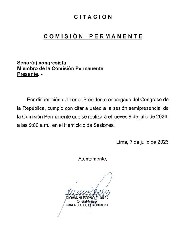 cviguria's tweet photo. Citan a sesión de Comisión permanente del Congreso para este jueves a las 9 a.m.
 
Entre los temas incluídos en agenda está la "creación" del delito de lesa humanidad que impulsa Fuerza popular. https://t.co/7w8D25i3I3