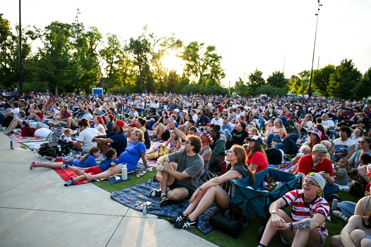 GEODISPark's tweet photo. Nashville showed up🇺🇸 

Thank you to everyone who joined us at GEODIS Park for our Soccer Celebrations pres. by @DiscountTire. The energy at our watch parties was unmatched 👏 https://t.co/IPKXEMDWet