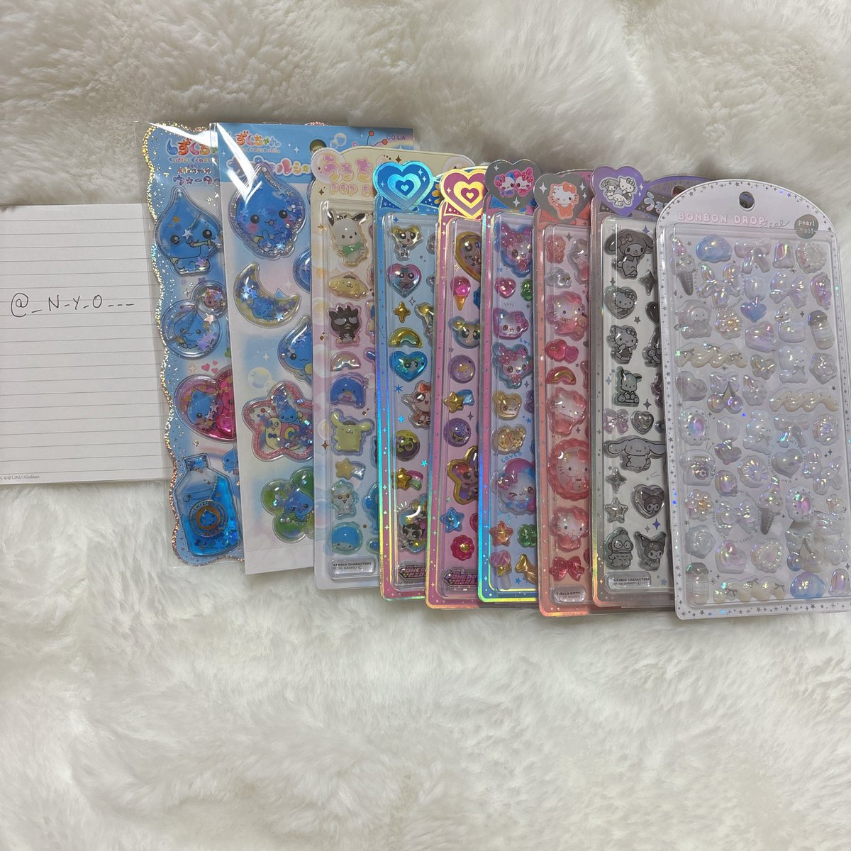 _N_y_0___'s tweet photo. ボンボンドロップシール うるちゅる 交換

譲)画像のもの
うるちゅる サンリオ パワパフ

求)未所持多いのでボンドロ＞プチドロ＞うるちゅる何でも検討いたします。画像添付していただけると幸いです。
他の投稿のもまとめて交換可能です。

郵送orヤフフリ希望
お気軽にお声掛けください☺️🌼 https://t.co/UCS2qzUCYm