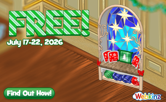 ganzestore's tweet photo. FREE Festive Starry Window Seat when you spend 25,000 eStore Points or more until July 22, 2026!
*Offer excludes bundles
#Webkinz #Classic #XmasinJuly #ChristmasinJuly @webkinz https://t.co/eh4d2A974b