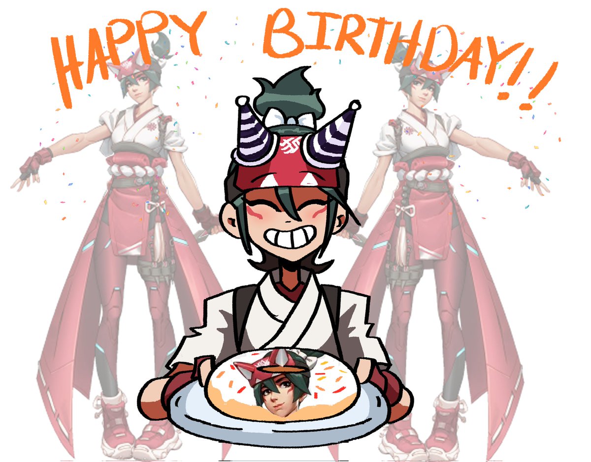 StrawHatPyro's tweet photo. Happy birthday kiriko! https://t.co/exRFRhLar5