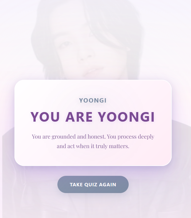 RM_Okie's tweet photo. I am also a Yoongi and identify with his personality the most. https://t.co/B7ZhkeUG1I