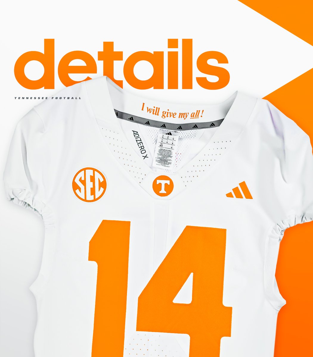 Vol_Football's tweet photo. all in the details ⚪️ https://t.co/bUv2tfo04i