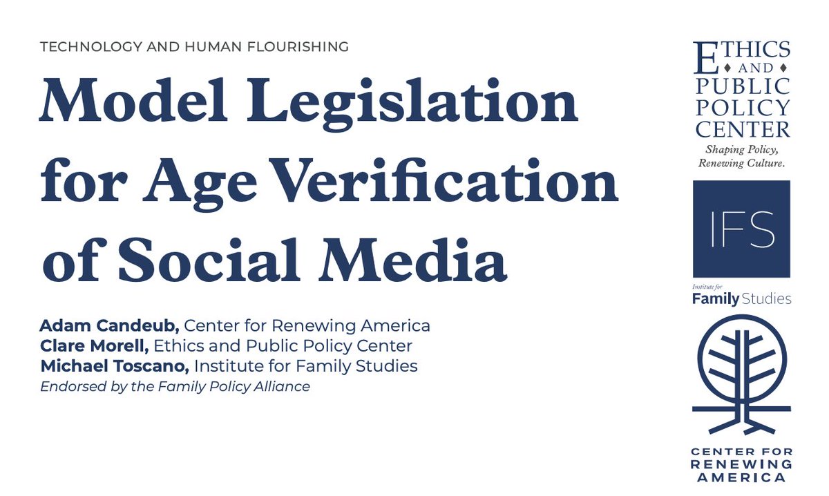 jareddhayden's tweet photo. In 2023, @FamStudies was at the forefront of social media safety with model policy that requires parental involvement and consent for kids' usage. Parents have long known Silicon Valley isn't doing enough to protect their kids. Keeping them in the loop is common sense. https://t.co/PQHWQ0nGiu