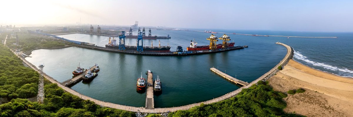 conect_insights's tweet photo. 🚨Kamarajar Port Becomes India's Second Major Port with 18-Metre Draft Capability, Boosting India’s Maritime Competitiveness: PIB https://t.co/nMdZeEVvcB