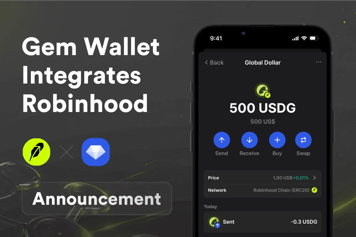 Gem Wallet Now Supports Robinhood Chain