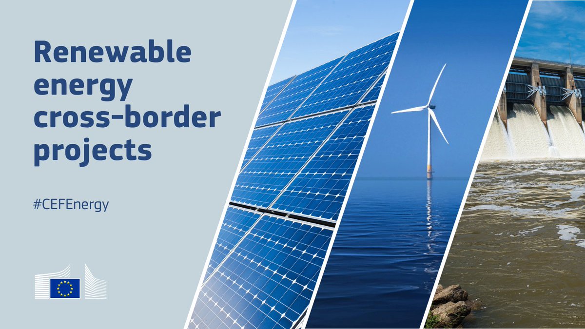 Energy4Europe's tweet photo. On 29 June, @cinea_eu launched the 6th call for projects seeking Cross-Border Renewable Energy (CB RES) status⚡
 
It's the final opportunity to apply for CB RES status under the 2021–2027 funding period. 
 
📌 the call is open until 06/10
 
👉https://t.co/zZwt63PH8d
 
#CEFEnergy https://t.co/RTpyYPXxff