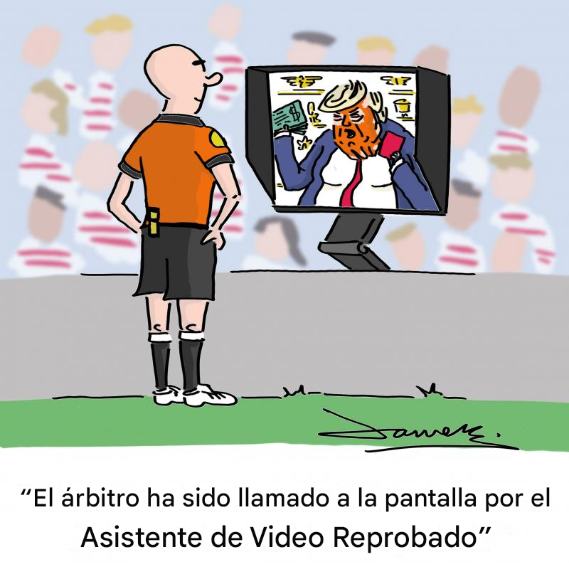 annurtv's tweet photo. “VAR”

Caricatura del dibujante británico James Mellor.
https://t.co/l2meKF0jlT https://t.co/G3B6WEeD62
