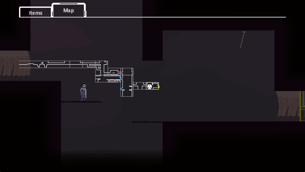 BlueRavenGD's tweet photo. Working on a map for the pause menu #gamedev #indiegame #zig https://t.co/Ye8zo7loY0