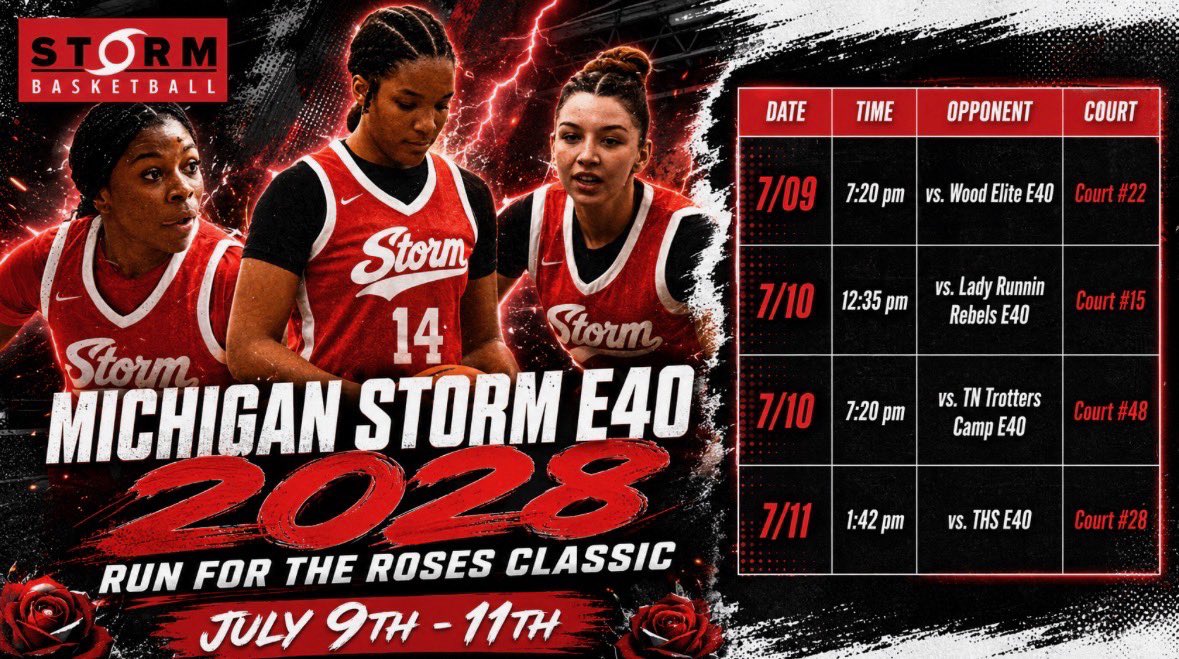 MylaTalladay's tweet photo. I can’t wait to get on the court with my Storm team. Up first Run 4 the Roses this weekend! @stormAAU https://t.co/gs2y9uRW39