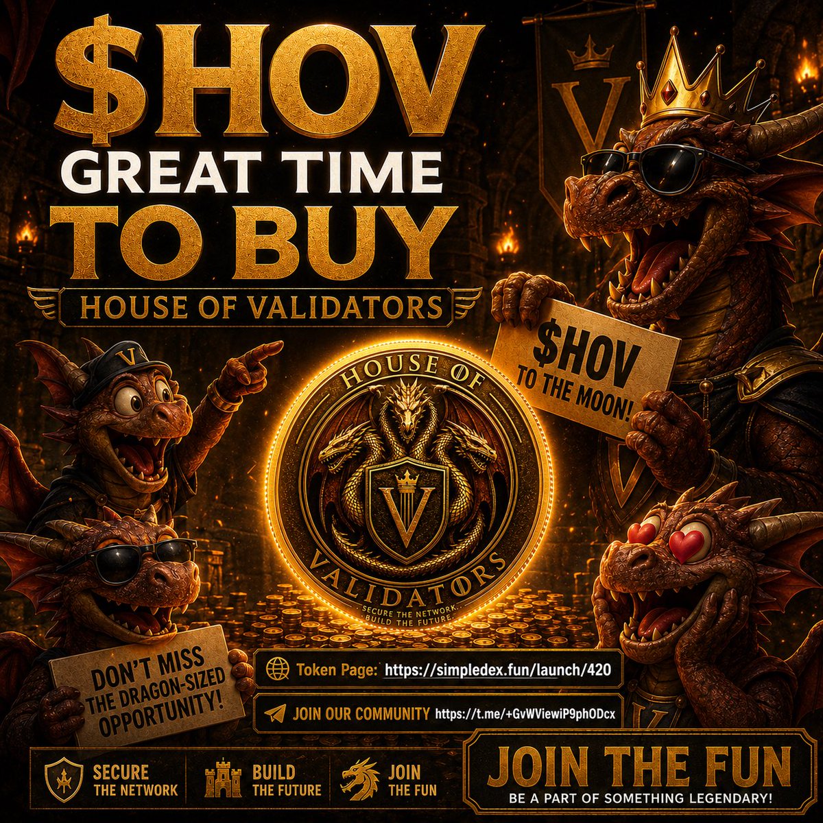 HouseOfValid's tweet photo. It’s a GREAT TIME to buy $HOV on @SimpleDEXFun the market maybe down but we are still building. Join our community on Telegram and be apart of something legendary. 44 nodes successfully coded #HouseOfValidators will be a HOUSEHOLD name 🫡🐉
👉 Token page: https://t.co/QXEhLanBMN
👉 Telegram: https://t.co/hnZNSRDbSu
@HouseOfValid #HouseOfValidators