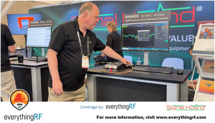 everythingRFcom's tweet photo. @everythingRF at @MTT_IMS  2026: @SignalHound Phase-Coherent Receiver, Vector Signal Generator and New VNA 

Read more - https://t.co/0H7d0qp8BJ

#IMS2026 #testandmeasurement #receiver #signalgenerator #software https://t.co/TS9yI2rhsC