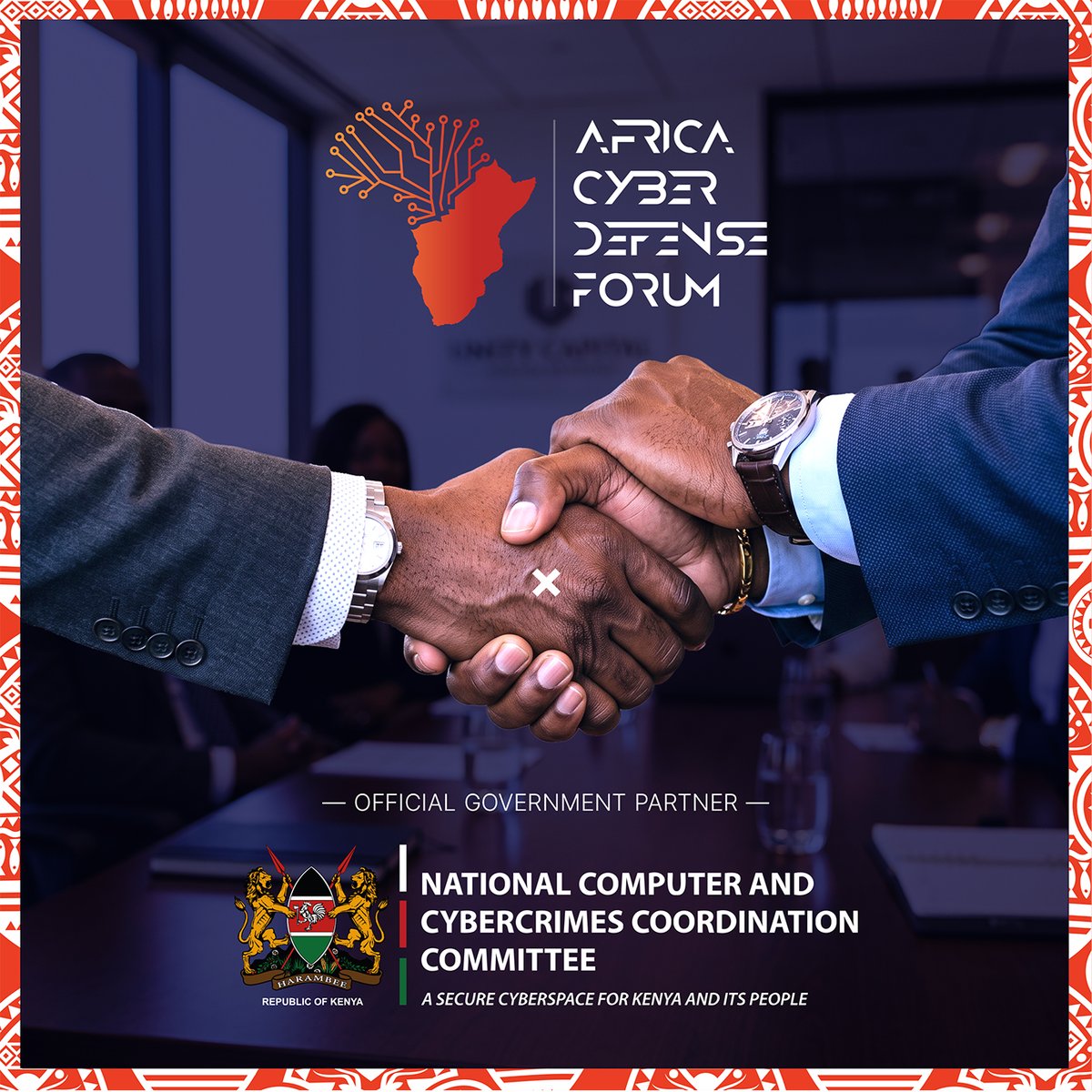 AcdfNetworks's tweet photo. 🇰🇪 Official Partnership Announcement 🇰🇪

The National Computer and Cybercrimes Coordination Committee, @NC4Kenya, joins the 7th Africa Cyber Defense Forum as the Official Government Partner.

Kenya's national cyber authority stands beside Africa's premier cybersecurity gathering proudly proclaiming: Digital Sovereignty isn't a Side Conversation, it's State Business.

Together, we are setting the terms for how Africa defends its digital future.

#ACDF2026 #NC4Kenya #CyberSovereignty #ShapingTheFutureOfCyberDefenseInAfrica