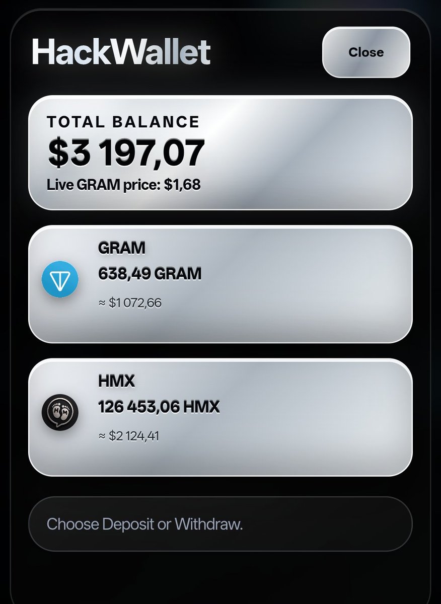 hackmessage's tweet photo. π MEGA ANNOUNCEMENT!
We're excited to introduce #HackWallet β the built-in crypto wallet of Hack Message Network!
Managing your assets inside the platform is now easier than ever.
HackWallet currently supports:
β’ π GRAM
β’ β
HMX
Simply open your wallet, make a deposit, and enjoy a faster, smoother experience across the Hack Message Network marketplace.
π Exclusive HMX Benefits:
β’ Discounts on verification badges
β’ Exclusive platform perks
β’ More HMX-powered features coming soon.
Start using HackWallet today and experience a simpler way to manage your crypto within the ecosystem.
This is just the beginning. More features, utilities, and rewards are on the way for the Hack Message Network community.
Welcome to the future of Crypto-Travel Social Networking. ππ
https://t.co/Ur3SjYRTKM
#HackMessageNetwork #HackWallet #HMX #GRAM #Web3 #Crypto #Blockchain #Base #TON