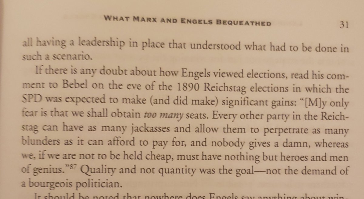 rk__upadhya's tweet photo. Funny and very relevant quote from Engels about socialist electoral strategy https://t.co/0QS8wBBOsQ