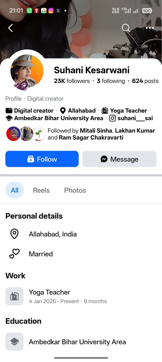 NishaPrahari's tweet photo. ये मोहतरमा खाकी को बदनाम कर रही हैं FB और इंस्टाग्राम पर छाई हुई हैं
@dgpup @Uppolice https://t.co/tMDDUfdTaJ