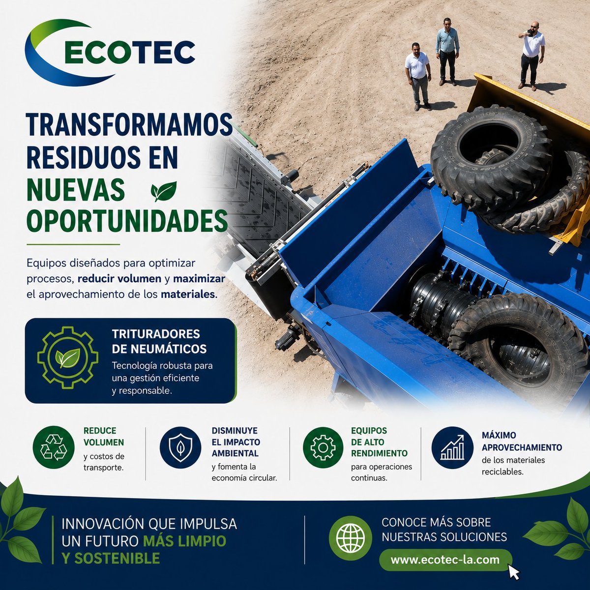 EcoTecLA's tweet photo. ♻️ Transformamos residuos en nuevas oportunidades.

La tecnología adecuada permite reducir volumen, optimizar procesos y aprovechar mejor los recursos.

🌐 https://t.co/DM3iF2JC2J

#ECOTEC #TecnologíaAmbiental #EconomíaCircular #GestiónDeResiduos #Sustentabilidad https://t.co/2kQ8nYfrtw