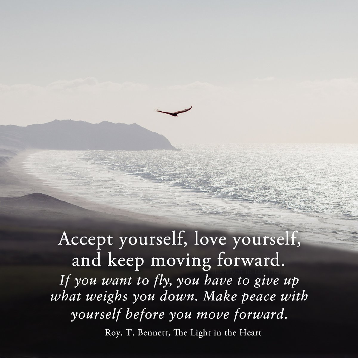InspiringThinkn's tweet photo. Accept yourself, love yourself, and keep moving forward.
Roy T. Bennett, The Light in the Heart https://t.co/6DU8sDhSNz