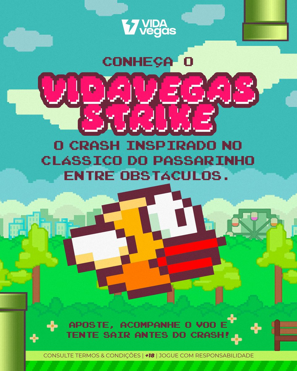 _VidaVegas's tweet photo. 🐦 O passarinho voou direto para a VidaVegas!

Conheça o VidaVegas Strike, um jogo crash onde o multiplicador pode subir a cada instante. Mas atenção: se o crash chegar antes, a aposta é perdida.

🎮 Disponível agora na VidaVegas.

18+ | Jogue com responsabilidade. https://t.co/oaJfUSHd4j