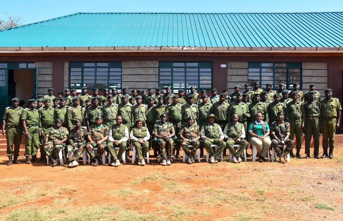 KeForestService's tweet photo. SENIOR MANAGEMENT VISIT FOLEA MUKUTANI TRAINING CAMP 

The Forest Law Enforcement Academy (FoLEA) Mukutani, today played host to Kenya Forest Service senior management team, led by SDCCCF-Dr. Clement Ngoriareng. He was accompanied by the Commandant Mohammed Adan Mohammed, among other senior management team. The delegation was received by the College Commandant, A. J. Mwandigha.

The team met trainees of the Leadership & Development Course No. 01/2026 at Mukutani Hall, comprising 113 Inspectorate Officers and 49 Chief Inspectors. During the engagement, the senior leadership sensitized the officers on their vital duties and responsibilities, emphasizing visionary leadership, ethical conduct, accountability, teamwork, and unwavering commitment to the Kenya Forest Service mandate.

The visit underscored the KFS leadership's steadfast commitment to nurturing, mentoring, and equipping future forest commanders with the knowledge, practical skills, and professional values required to effectively protect, manage, and conserve Kenya's forest resources. The trainees were challenged to remain disciplined, embrace servant leadership, uphold the rule of law, and discharge their duties with integrity, courage, and patriotism in safeguarding the nation's natural heritage.

The session concluded with words of encouragement from the senior management, who expressed confidence that the officers undergoing training will become transformational leaders capable of advancing sustainable forest conservation and strengthening the mission of the Kenya Forest Service for the benefit of present and future generations.
