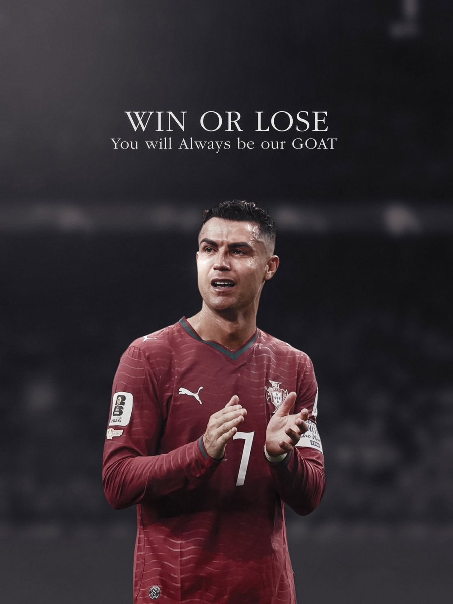 rupinder98769's tweet photo. You are great. What you did for your Country it's more than a World cup trophy. You made your team a big team.Portugal won big titles with you.Some players have good teams from background but you made your team good. So it is more successful effort than won a World cup @Cristiano https://t.co/5irUs3zBNK