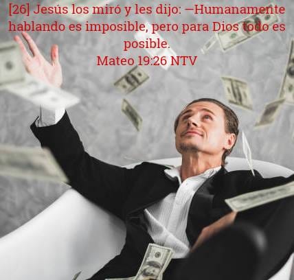 LEONCONDIOS's tweet photo. Mateo 19:26 NTV
[26] Jesús los miró y les dijo: —Humanamente hablando es imposible, pero para Dios todo es posible.
Buenos días como amaneció, Dios te bendiga y que tengas un día santo y perfecto, Reconciliate con Dios, acepta a Jesús como tu salvador 
https://t.co/hNwuIQ3ANy https://t.co/iAzG4sTKsY