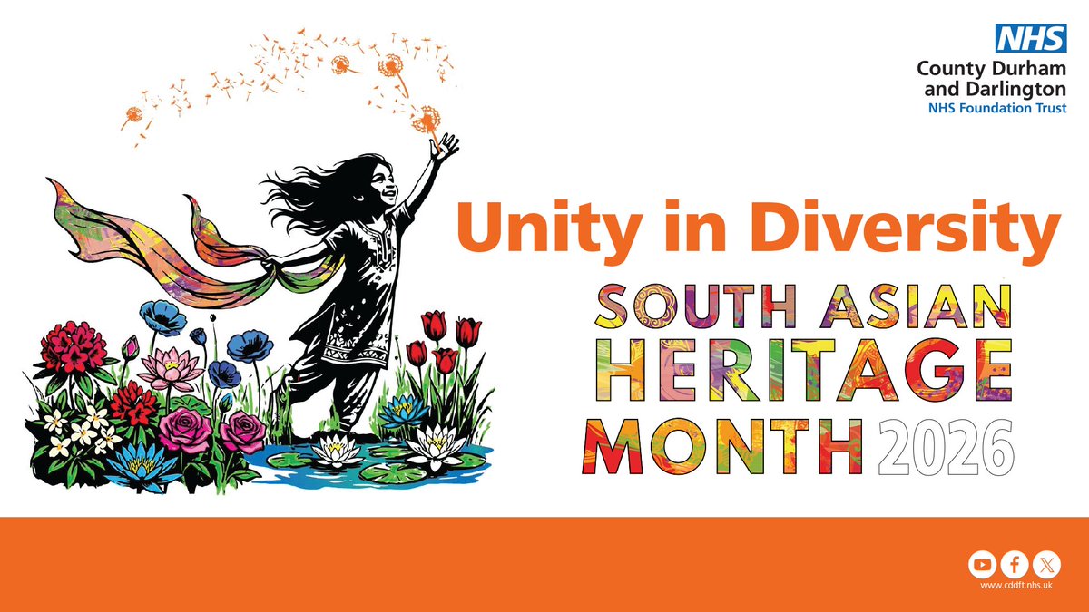 CDDFTNHS's tweet photo. 🌏 We're proud to celebrate South Asian Heritage Month throughout July.

This year's theme, #UnityInDiversity recognises the rich cultures, histories and contributions of South Asian communities. 

We'll be sharing stories and celebrations from across #TeamCDDFT all month long.💙 https://t.co/RYimHHzJYY