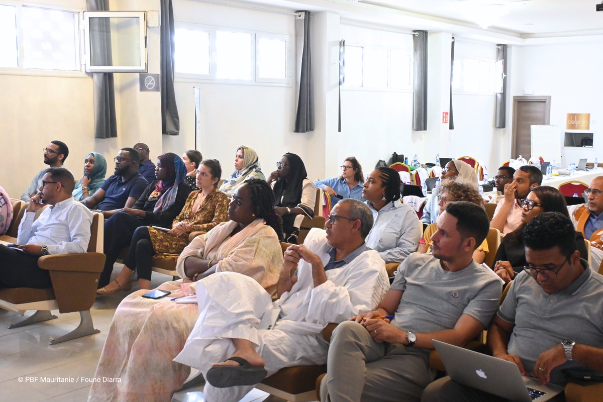 PBFMauritanie's tweet photo. 3️⃣0️⃣ représentants de 1⃣3⃣ entités de @ONUMauritanie 🇺🇳 ont renforcé leur coordination, partagé les enseignements des projets en cours et défini les priorités du portefeuille PBF en 🇲🇷 pour 2026-2029. 
📍 : Nouadhibou
🗓️ : 29 juin au 1er juillet

#InvestInPeace @UNPeacebuilding https://t.co/RUrponxtbB