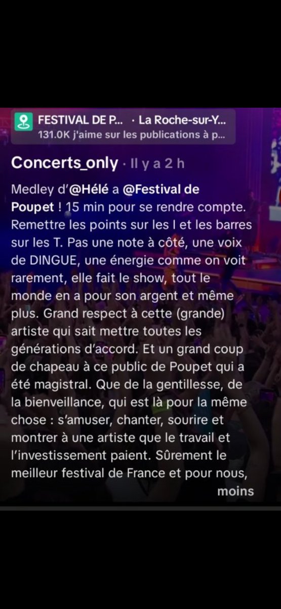 mafijt's tweet photo. Le Festival de Poupet est tombé en amour pour Helena, les responsables comme le public ont été séduits et lui ont même offert le drapeau vendéen. 
Un concert comme on les aime, en folie et en paillettes ✨✨🎶 ❤️‍🔥❤️‍🔥🌟 https://t.co/W63uq6QJ6D