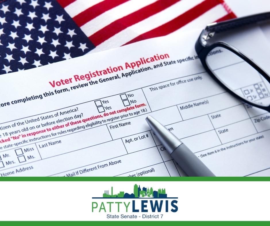 Patty4MO's tweet photo. 🚨🚨The last day to register to vote for the Aug 4th primary is tomorrow! Check your voter status &amp; make your plan to vote.
✅Early voting starts 7/21
✅KC residents
https://t.co/SPqEsTDiCn
✅Jackson County residents https://t.co/TcGgGcNhbB
❌NO on amendment 4 &amp; 5
#MOLeg #MOSen https://t.co/s9xpFIVuIG