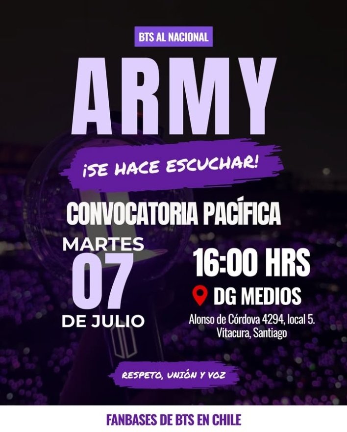 antvm2612's tweet photo. 📢 CONVOCATORIA PACÍFICA
#BTSALNACIONAL https://t.co/jKHYOiE2pf