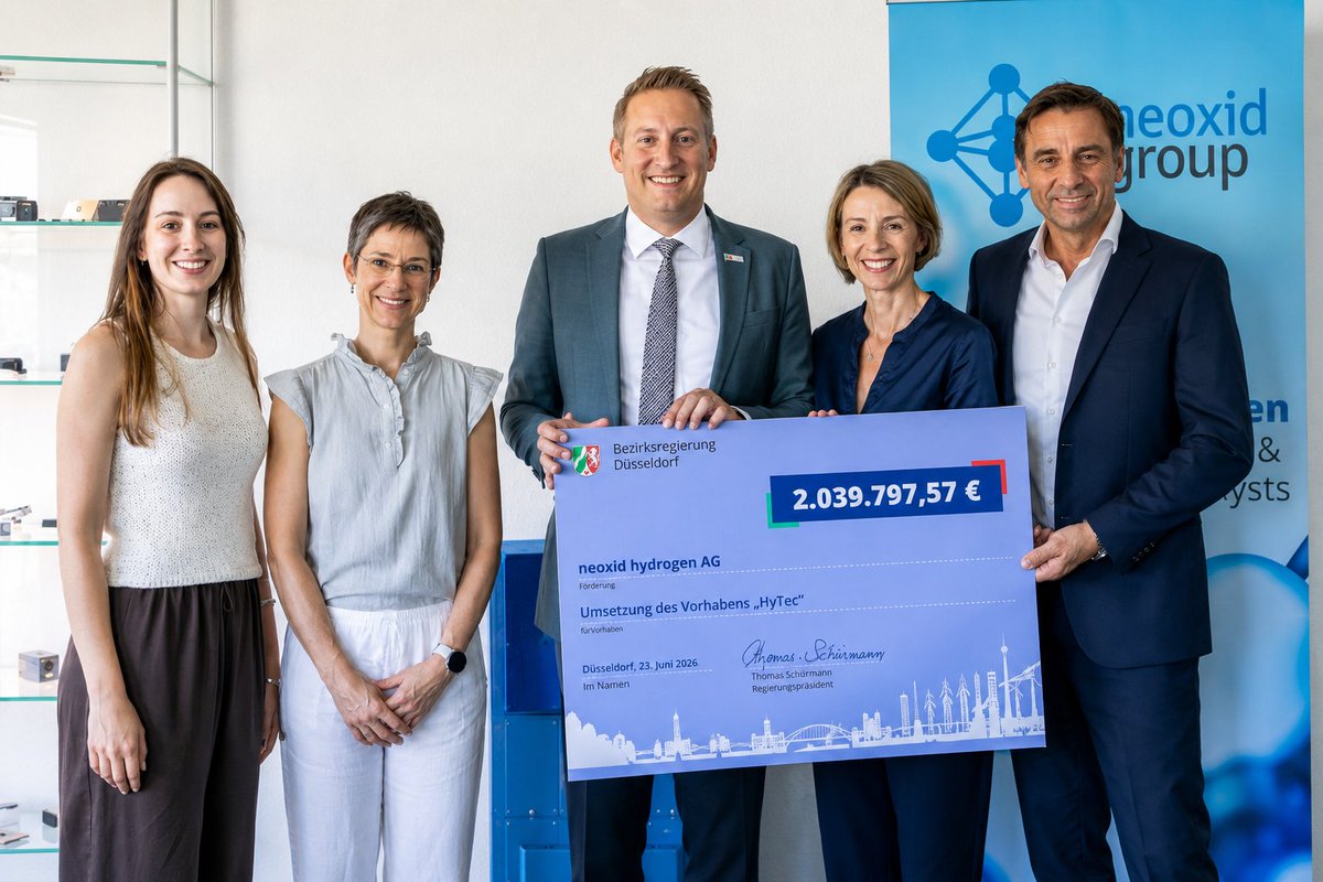 fuelcellsworks's tweet photo. neoxid hydrogen has secured €2.04M in EU funding for the HyTec project to develop advanced #hydrogen safety components in Neuss, supporting innovation and Europe's #cleanhydrogen economy.
#HydrogenNow #CleanEnergy #HydrogenSafety
https://t.co/GKyiLSaGPs https://t.co/rUtz5kTpb4