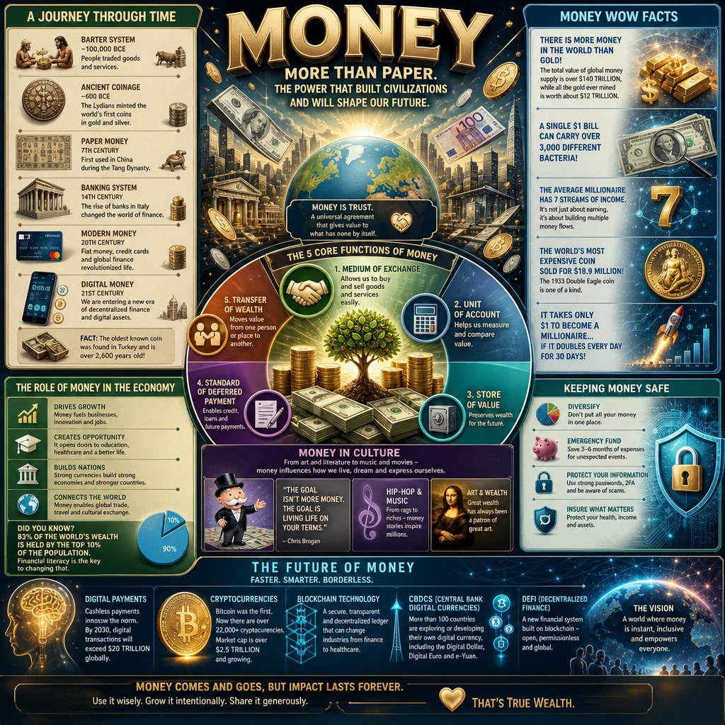 Teonacatel's tweet photo. Money shapes your whole life:

Stress &amp; sleep  
Freedom &amp; choices  
Confidence &amp; relationships  
Dreams you can chase

Lack of it controls you.
Enough of it sets you free.  Money is a tool. 

#MoneyMindset #FinancialFreedom https://t.co/wrBApQhm6N